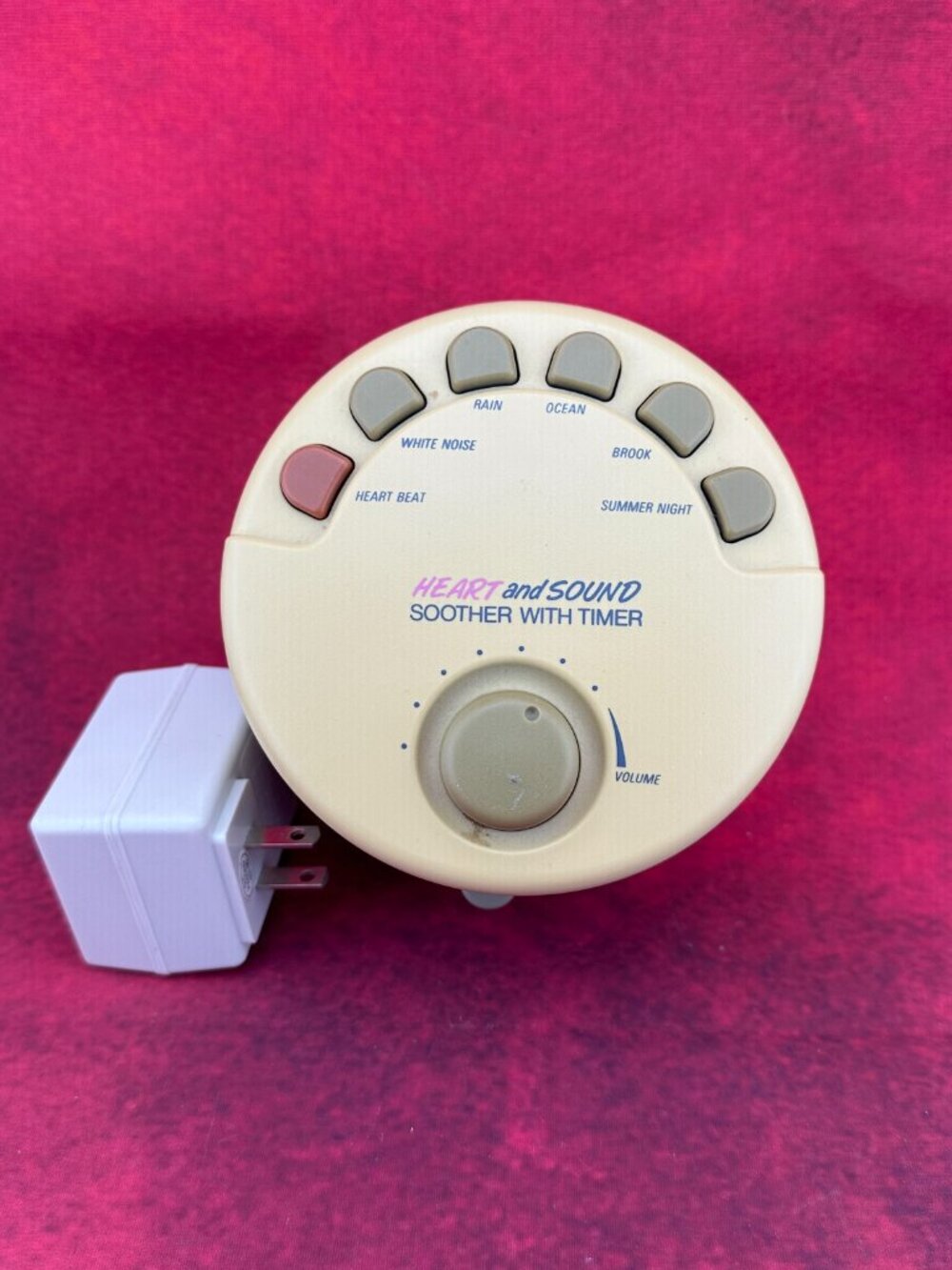 SHARPER IMAGE HEART AND SOUND SOOTER WITH TIMER 6 SOUNDS TESTED AND WORKING